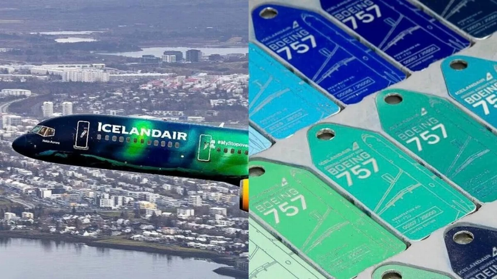 Icelandair перетворив свій літак Hekla Aurora на колекційні брелки